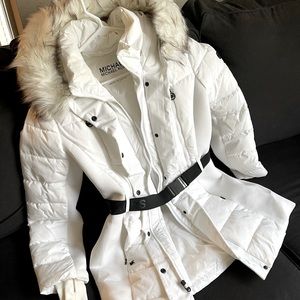Michael kors white winter jacket
